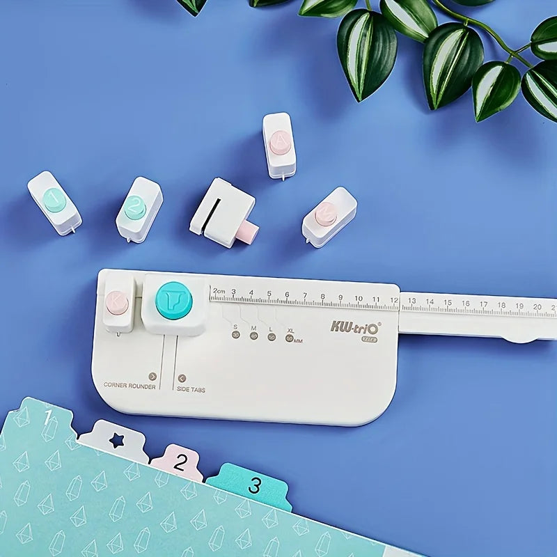 1pc Page board - Alphabetic index and fillet cutting tool for office organization