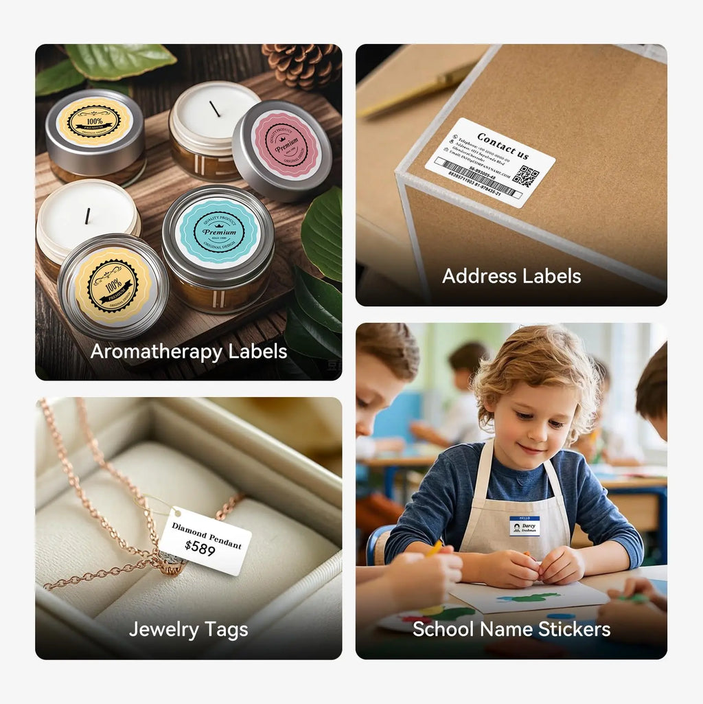 Niimbot B1 Label Maker Bluetooth Portable 2 inch Thermal Label Printer with Large Waterproof Tape