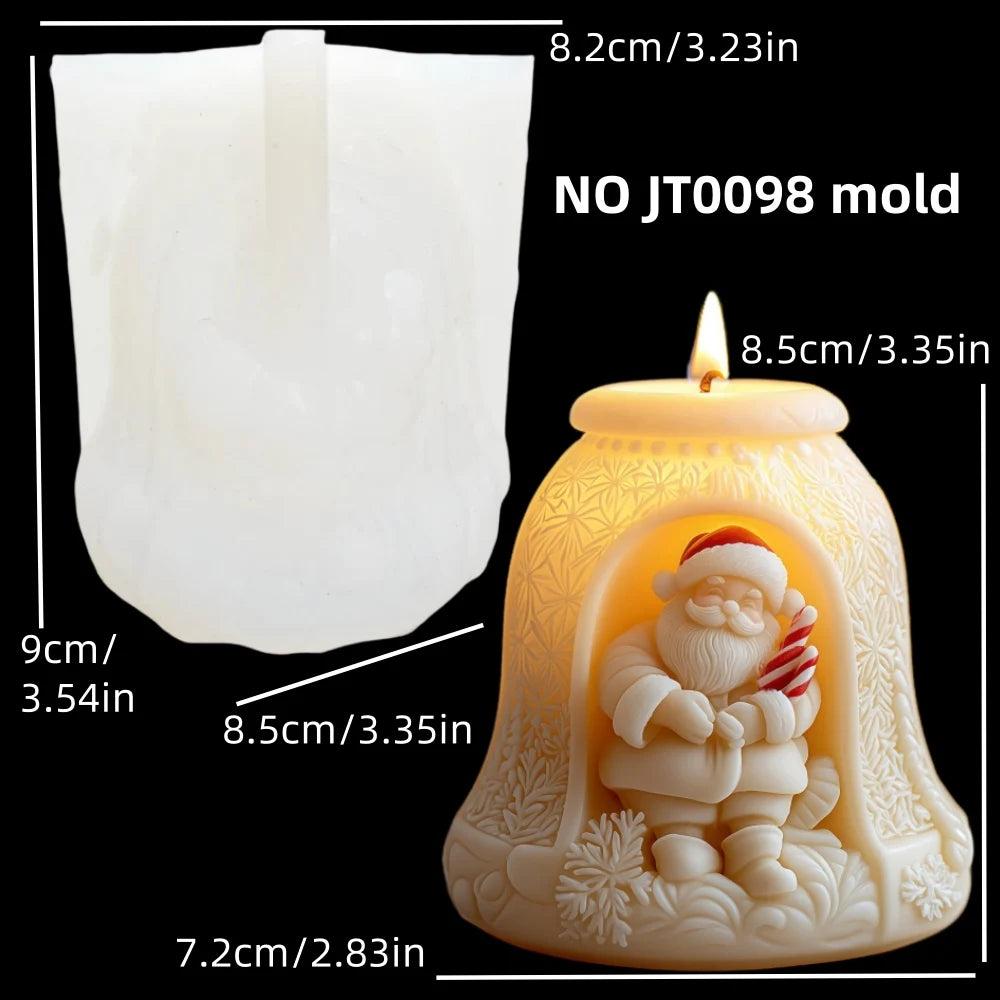 Magic House Christmas Santa Scented Candle Silicone Mold Magic House Forest  Christmas