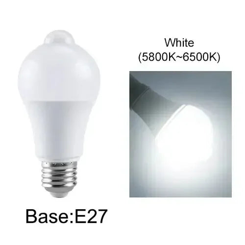 Motion Sensor LED Light Bulb E27 B22 PIR