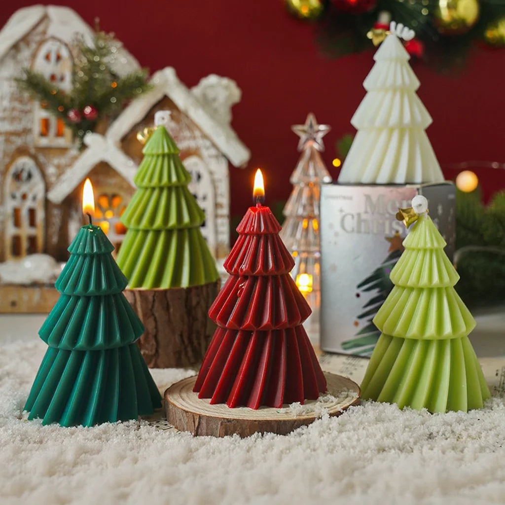 Handcrafted Christmas Tree Scented Candles
