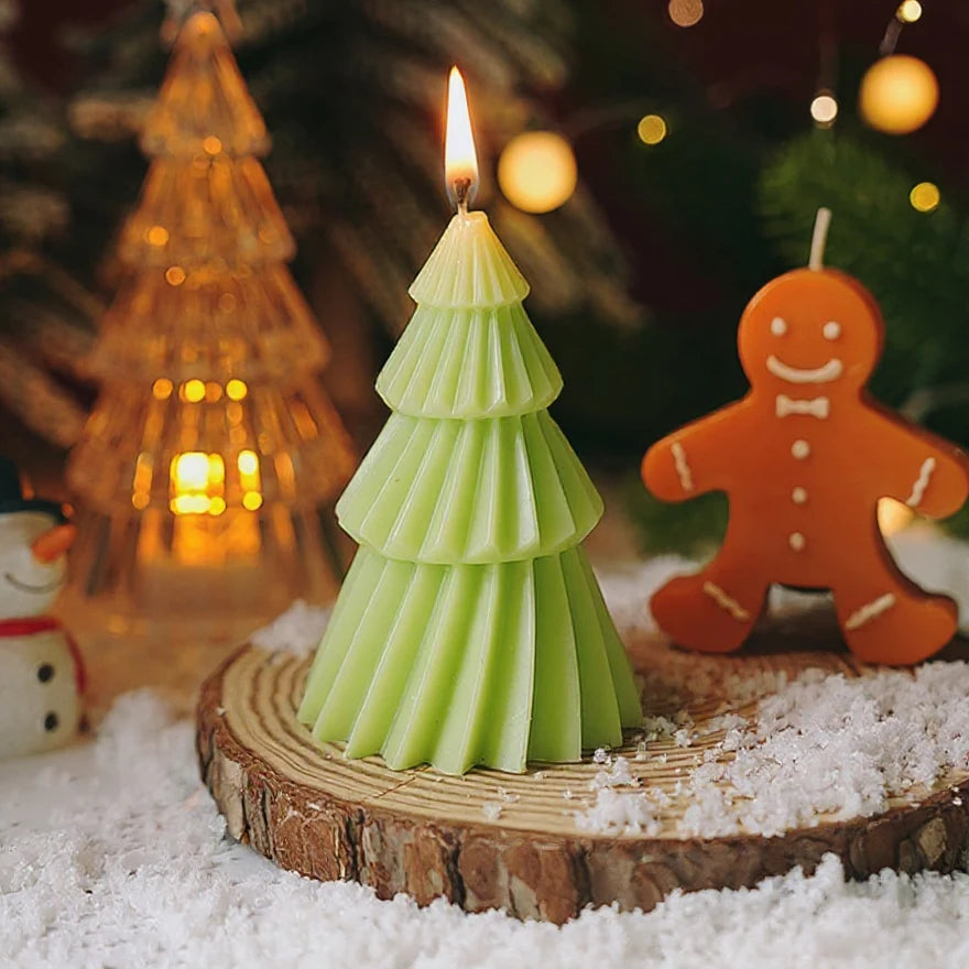 Handcrafted Christmas Tree Scented Candles
