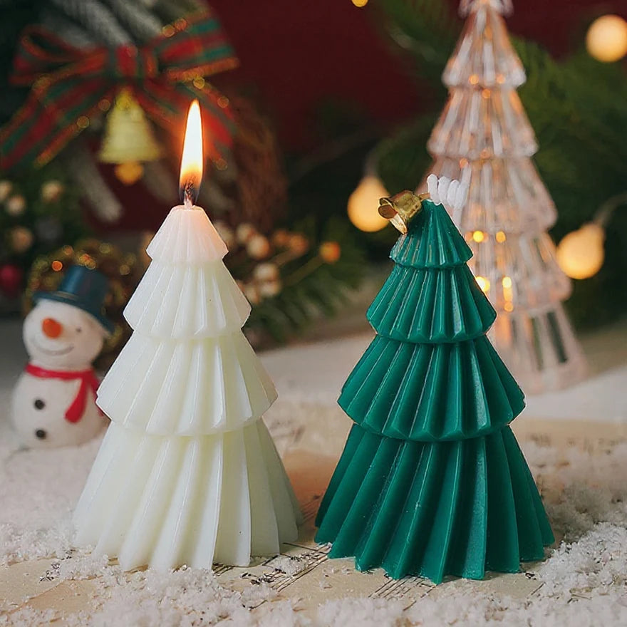 Handcrafted Christmas Tree Scented Candles