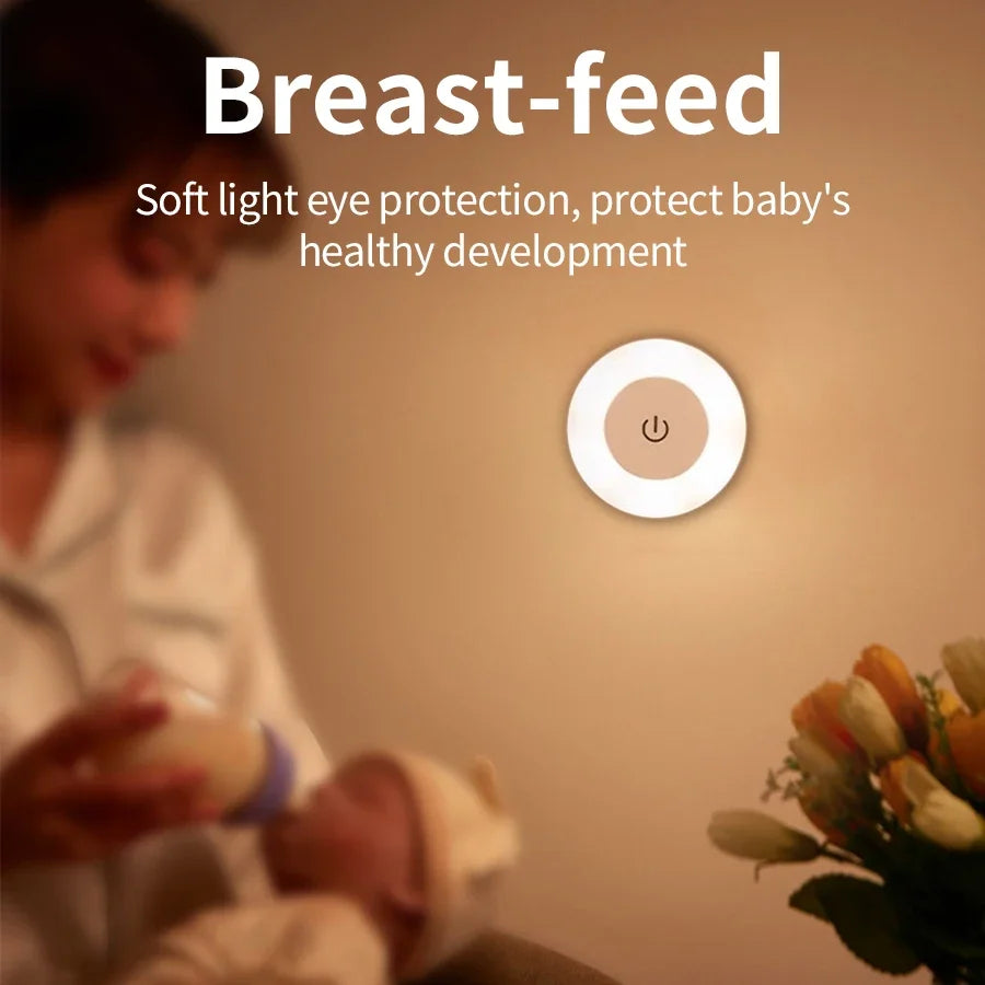 Led Wall Light Portable USB Rechargeable Night Light (Touch Light)