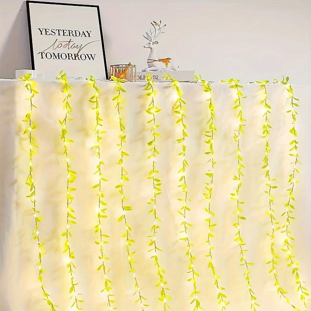 2 M 20 Light Always on Battery Box Willow Curtain Lamp Decorative Light String