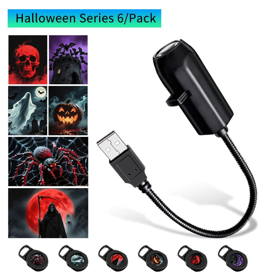 Christmas Led Projection Lamp Pumpkin Night Light