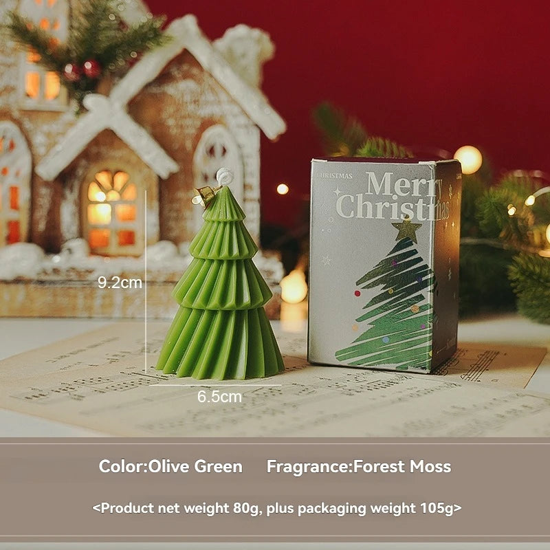 Handcrafted Christmas Tree Scented Candles