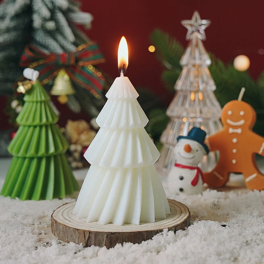 Handcrafted Christmas Tree Scented Candles