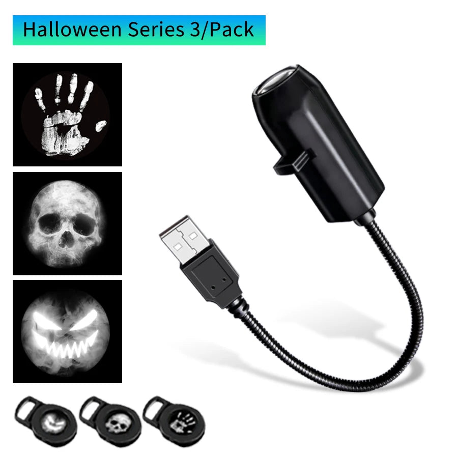 Christmas Led Projection Lamp Pumpkin Night Light