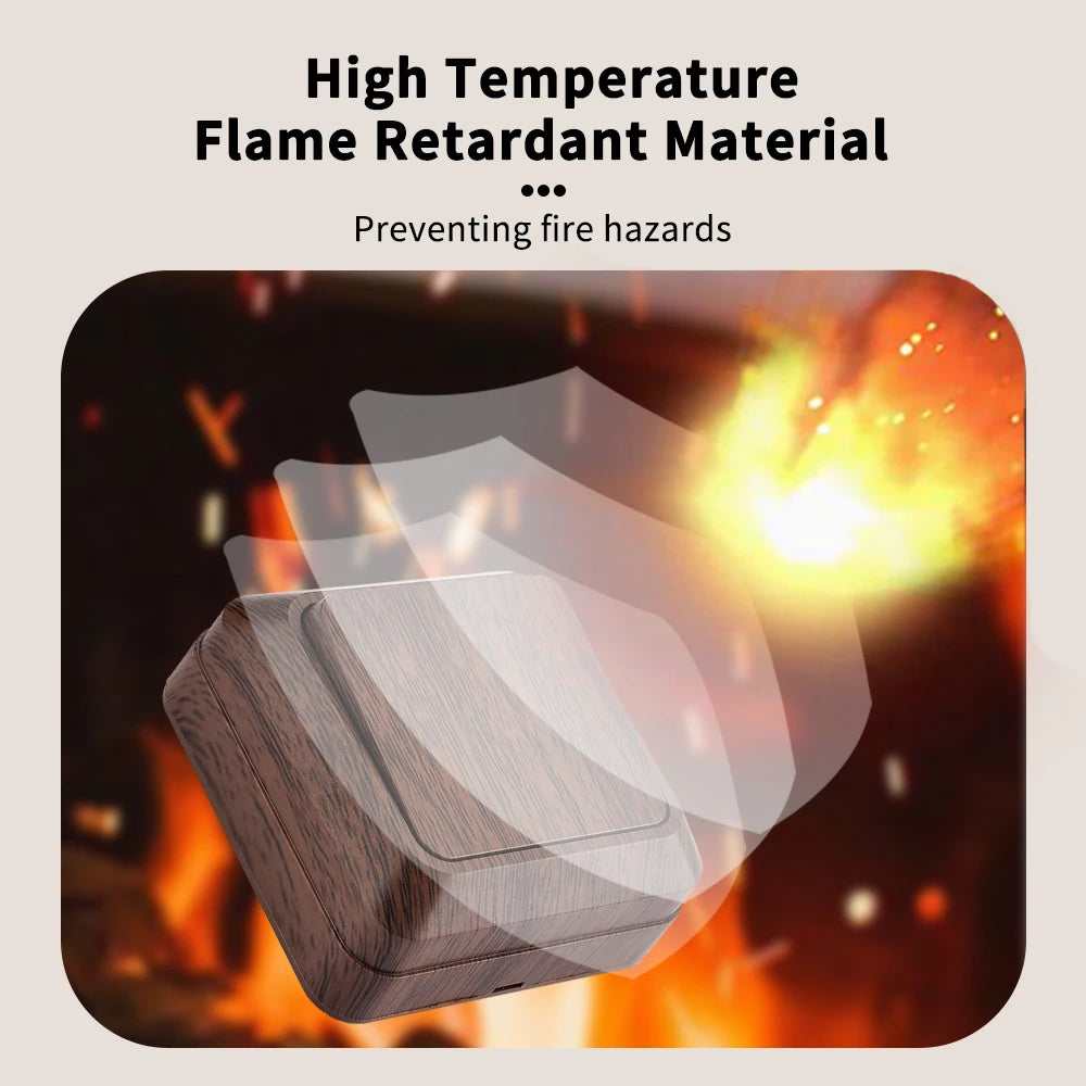 WESA Wood Wall Surface Button Light Switch EU