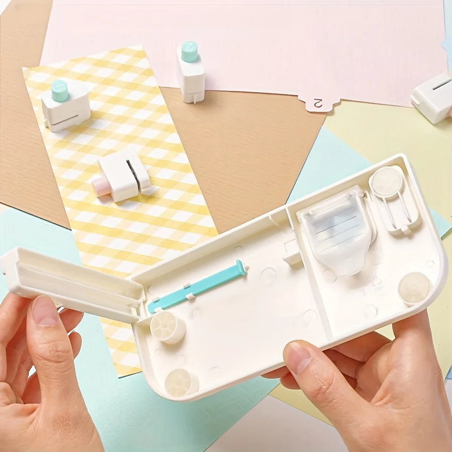 1pc Page board - Alphabetic index and fillet cutting tool for office organization