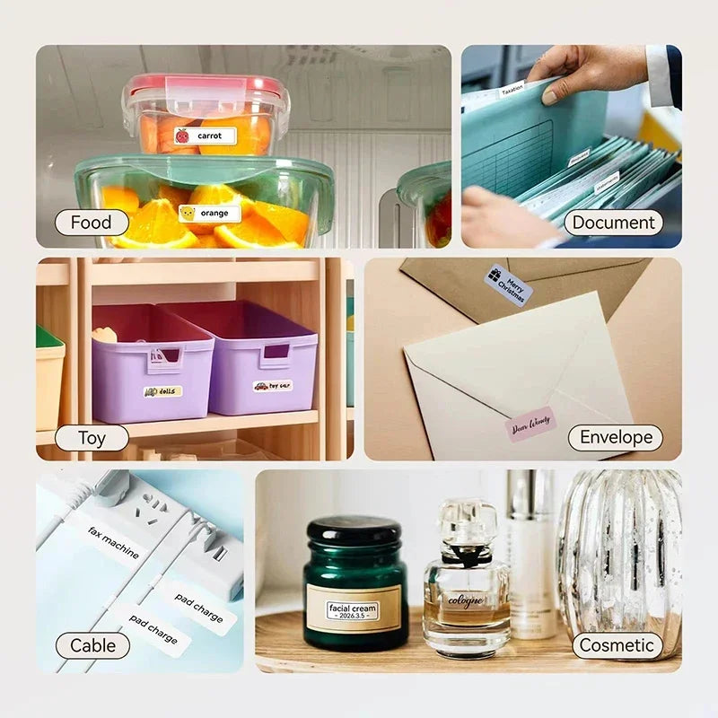 Niimbot D110 Portable Mini Printer Thermal Adhesive Sticker Label Printer Inkless Pocket Label Maker UV Printer For Mobile Label