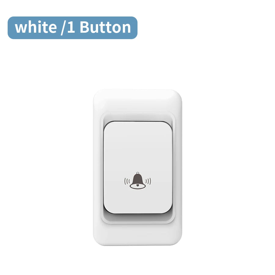 Outdoor Wireless Doorbell US/EU Plug 38 Ringtones Melodies Waterproof 150m Range House