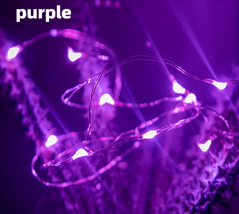 USB Led Fairy Lights Copper Wire String 20M 200LED Holiday Outdoor Lamp